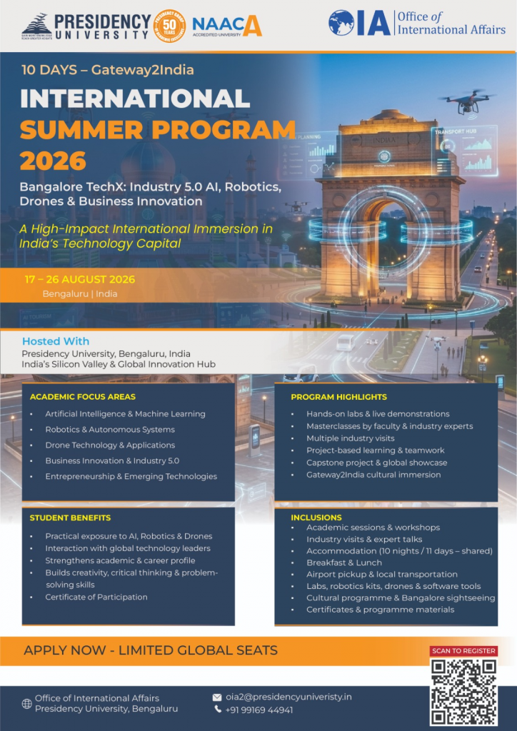 Presidency-University-2026-Summer-Program